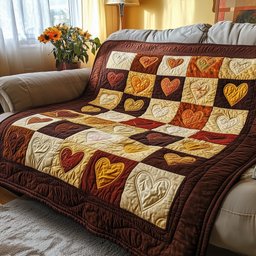 Vintage Heart Quilted Blanket GFTOTP3883