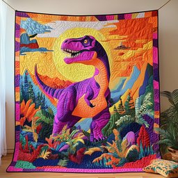 Dino in Wonderland Quilted Blanket GFTOHD3277