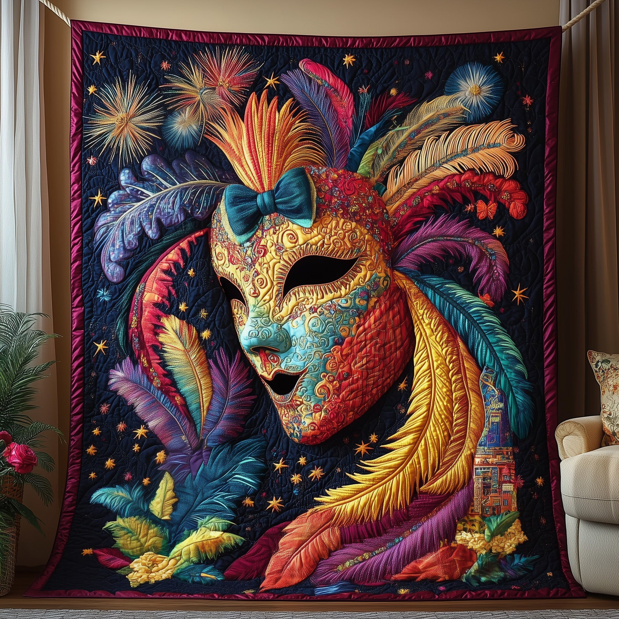 Masquerade Magic Quilted Blanket GFTOAB3325