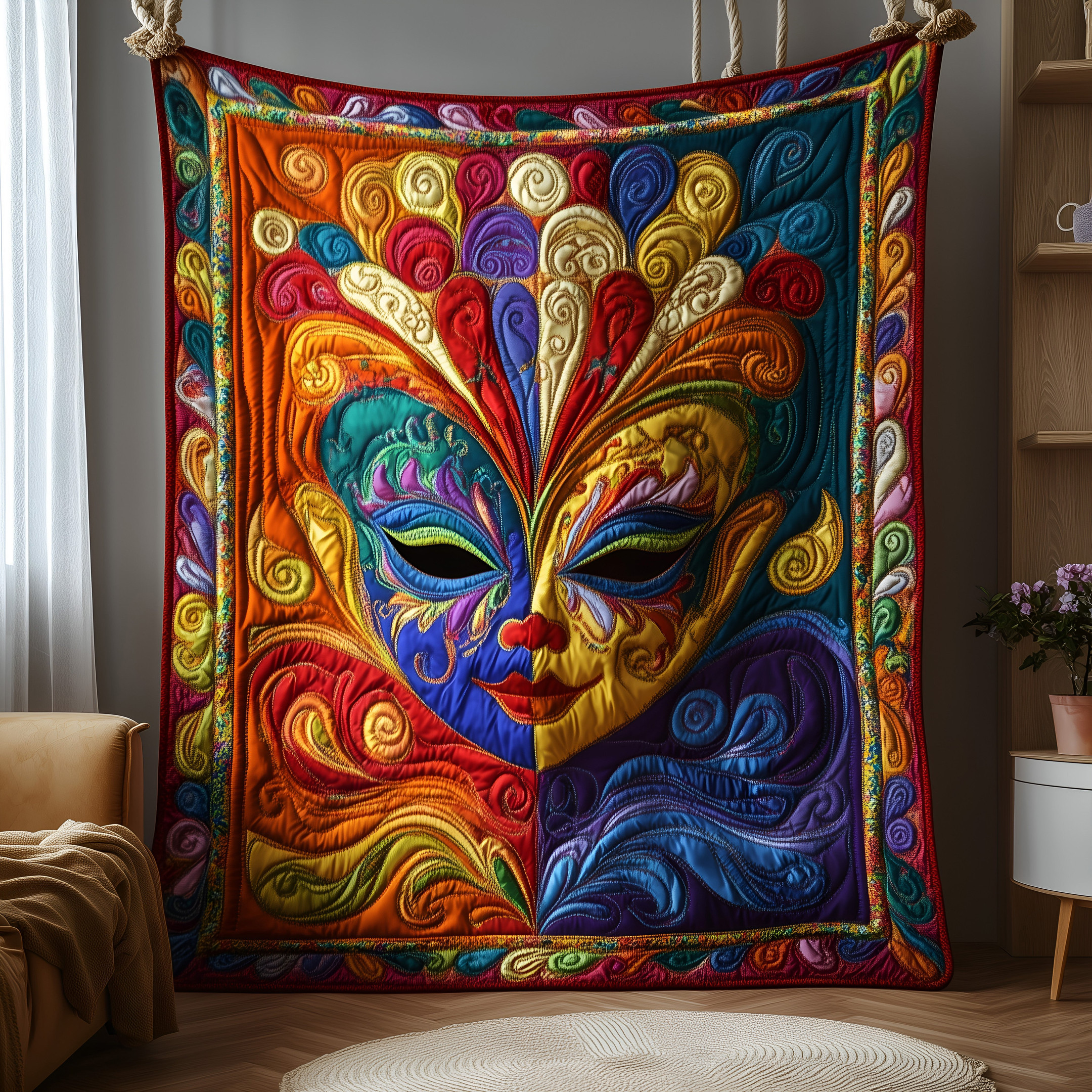 Carnival of Colors Quilted Blanket GFTOAB3328