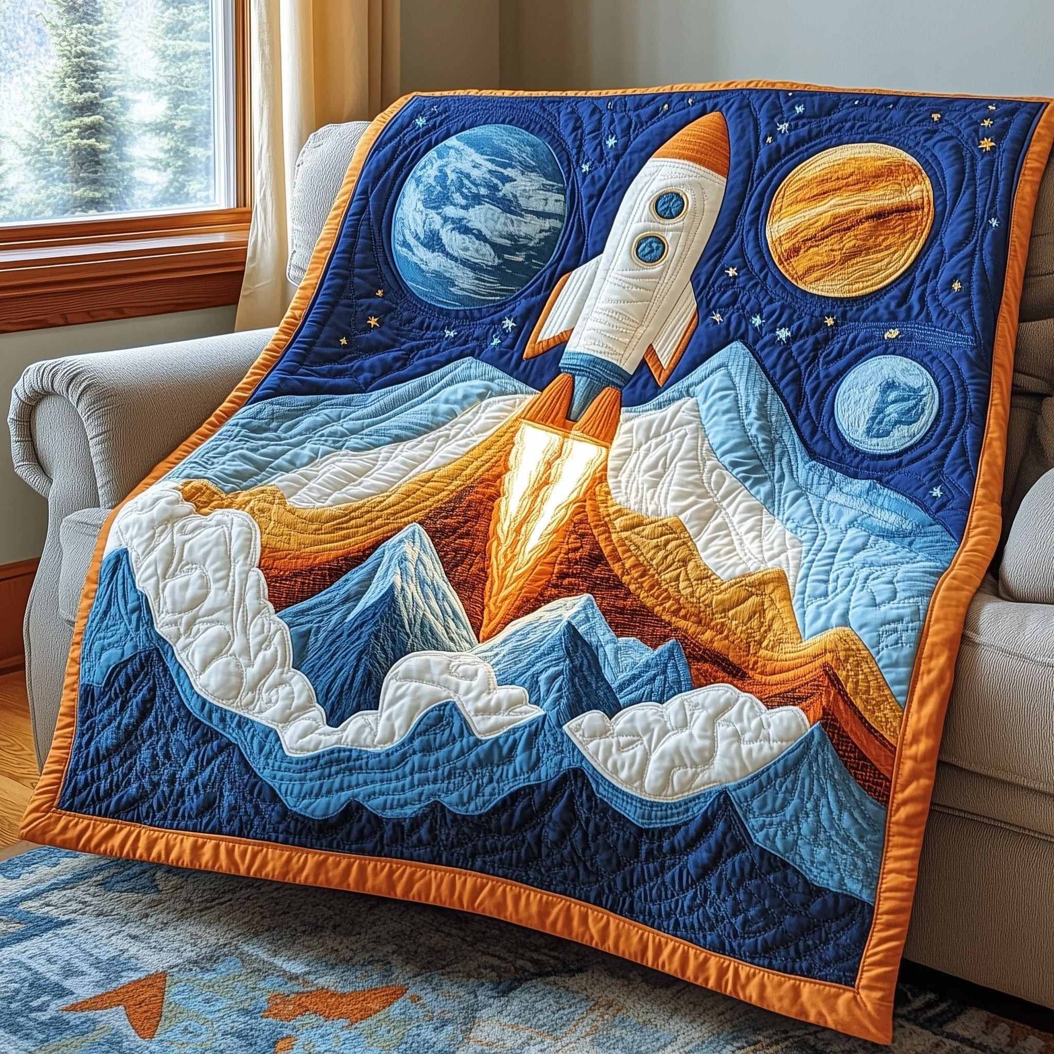 Galactic Dreams Quilted Blanket GFTOTP3956