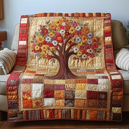 Harmony in Bloom Quilted Blanket GFTOTP3744