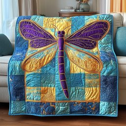 Dragonfly Radiance Quilted Blanket GFTOTP3764