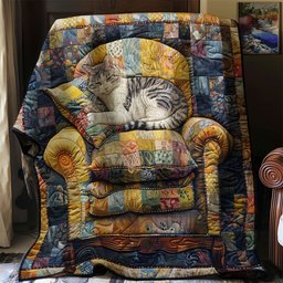 Vintage Comfort Cat WJ0403018CL Quilt