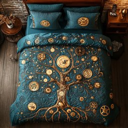 Clock Tree Of Life WX0403014CL Duvet Cover Set
