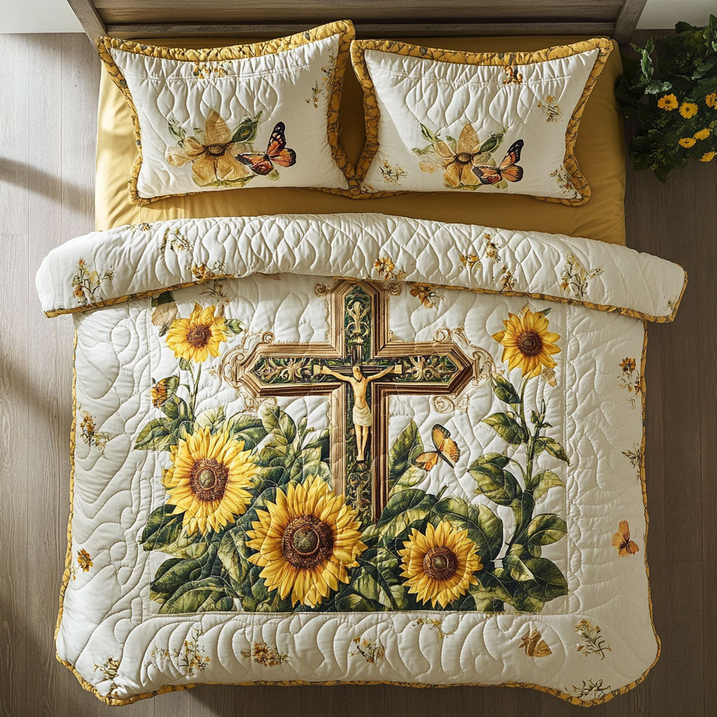 Cross Sunflower WX2802126CL Duvet Cover Set