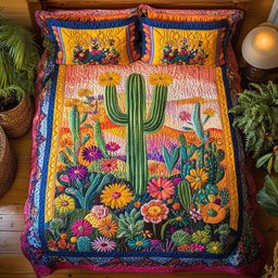 Vibrant Cactus WX2402041CL Duvet Cover Set