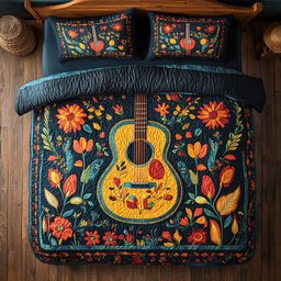 Floral Guitar WX1801071CL Duvet Cover Set
