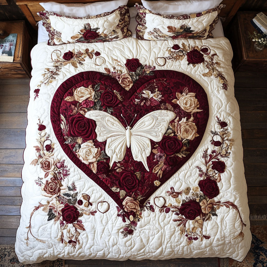 Heart Butterfly WX1302458CL Duvet Cover Set