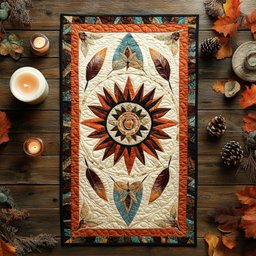 Whispering Sun WX0703095CL Quilted Table Runner