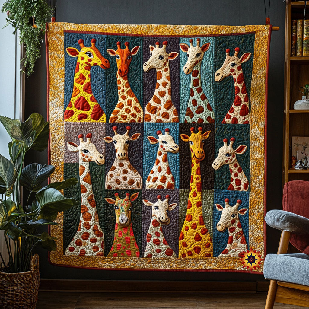 Giraffe Happy WX0511031CL Quilt