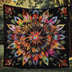 Mystic Flower Of Radiant Colors WN1909020CL Quilt