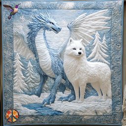 Dragon And Wolf Bond WN0612034CL Quilt