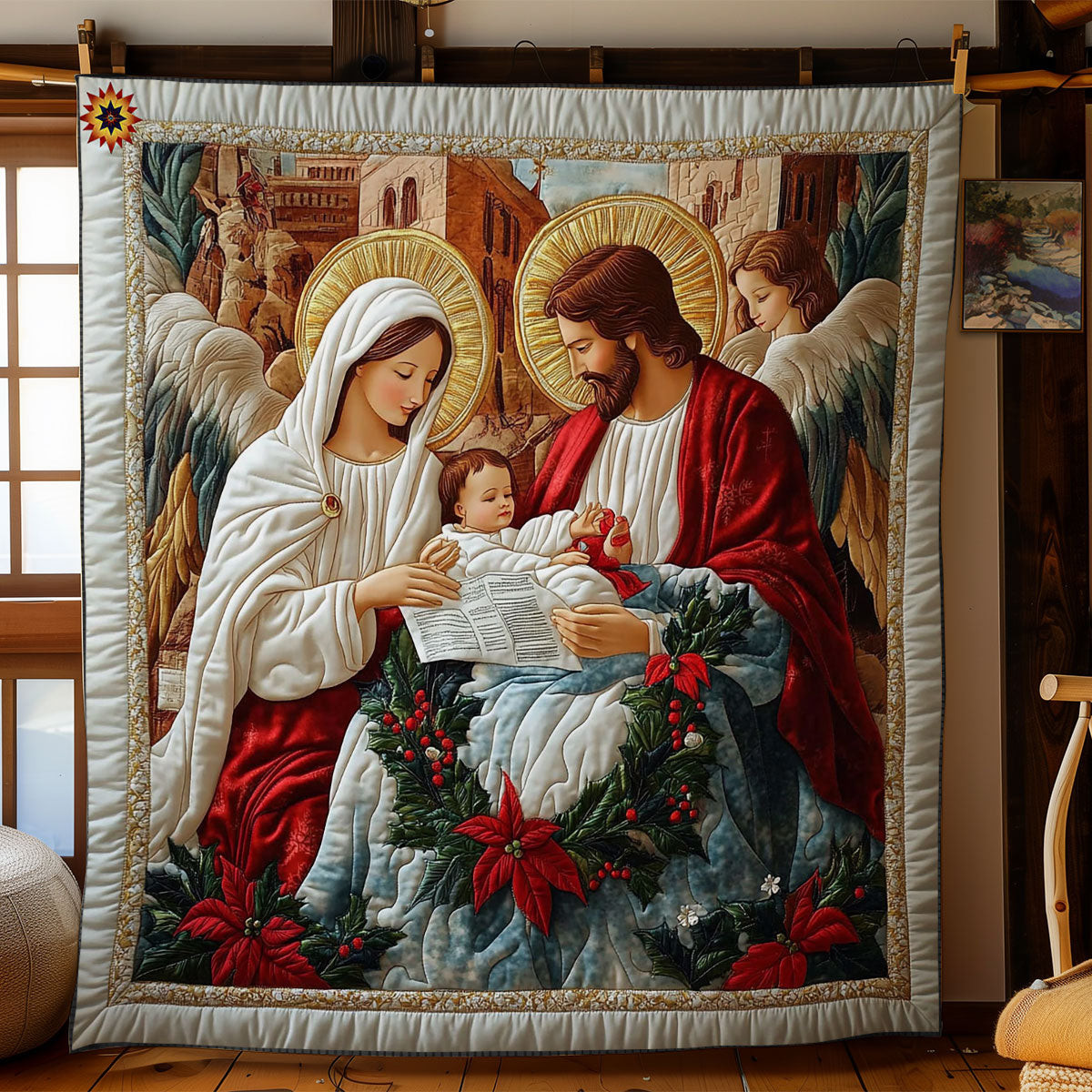 The Holy Family WY0512005CL Quilt