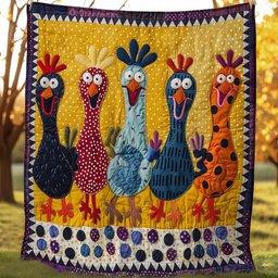 Happy Chickens WM2407003CL Quilt