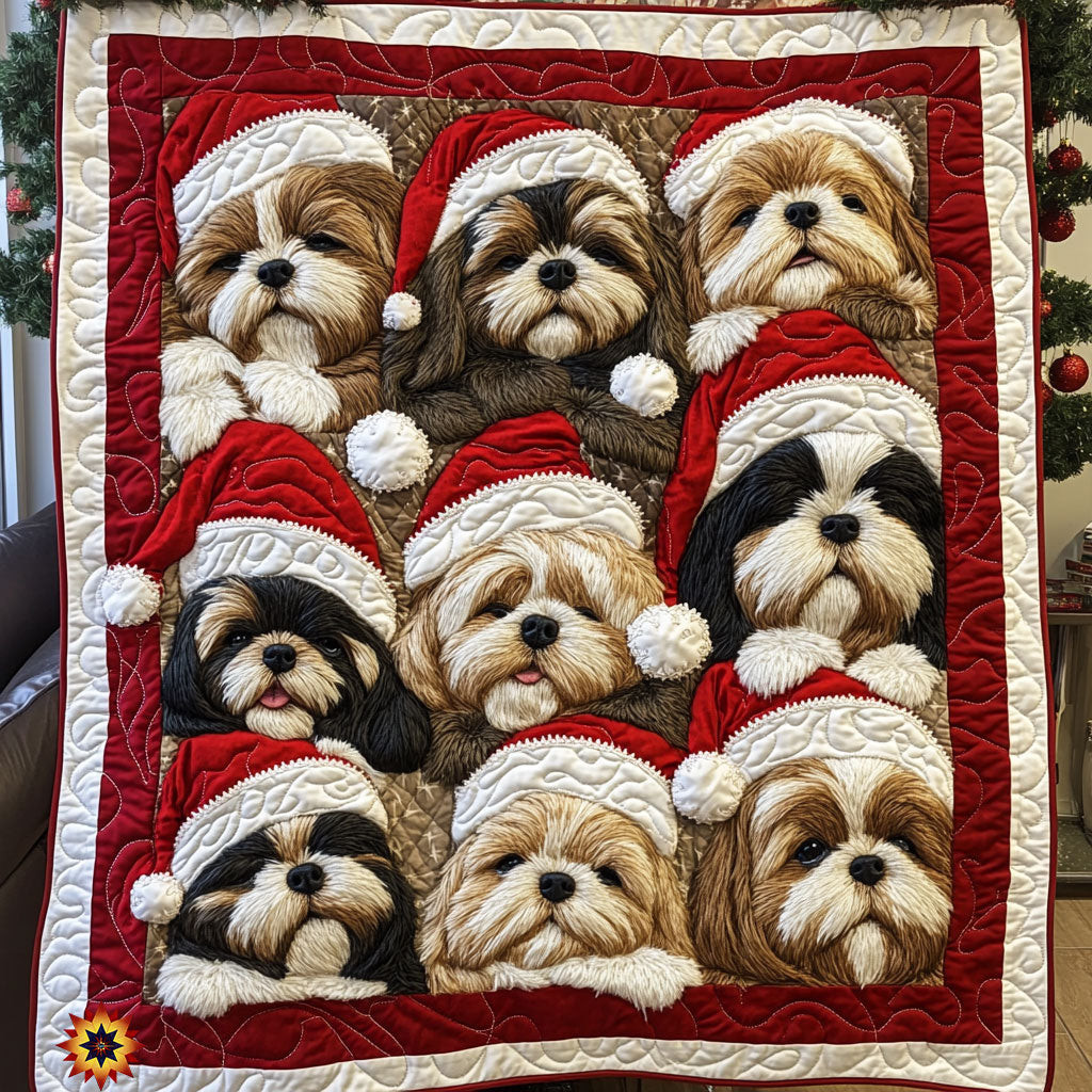 Shih Tzu Sleeping WX0711040CL Quilt