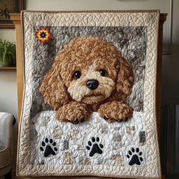 Cute Poodle WX0511011CL Quilt
