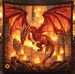 Red Fire Dragon YR1212011CL Quilt