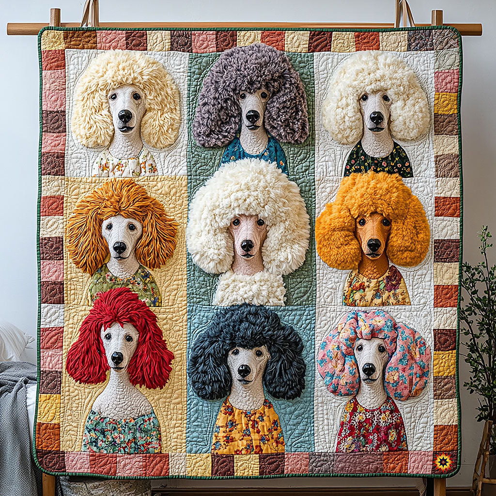 Colorful Poodle WY0911004CL Quilt