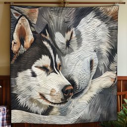 Husky Sleeping WO2108021CL Quilt