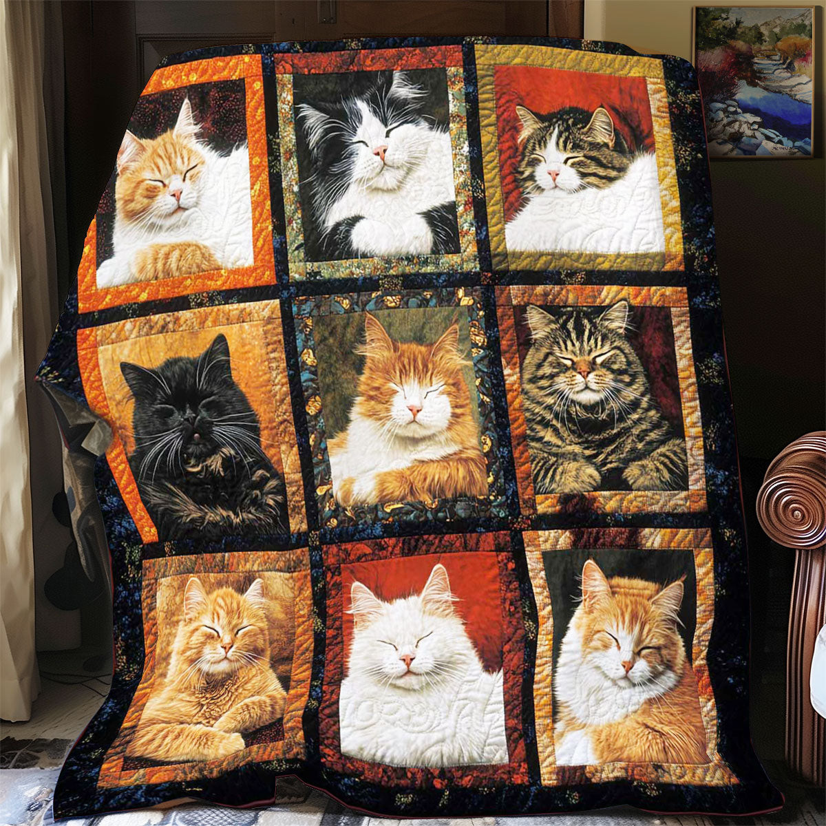 Chilling Cat WP0708014CL Quilt