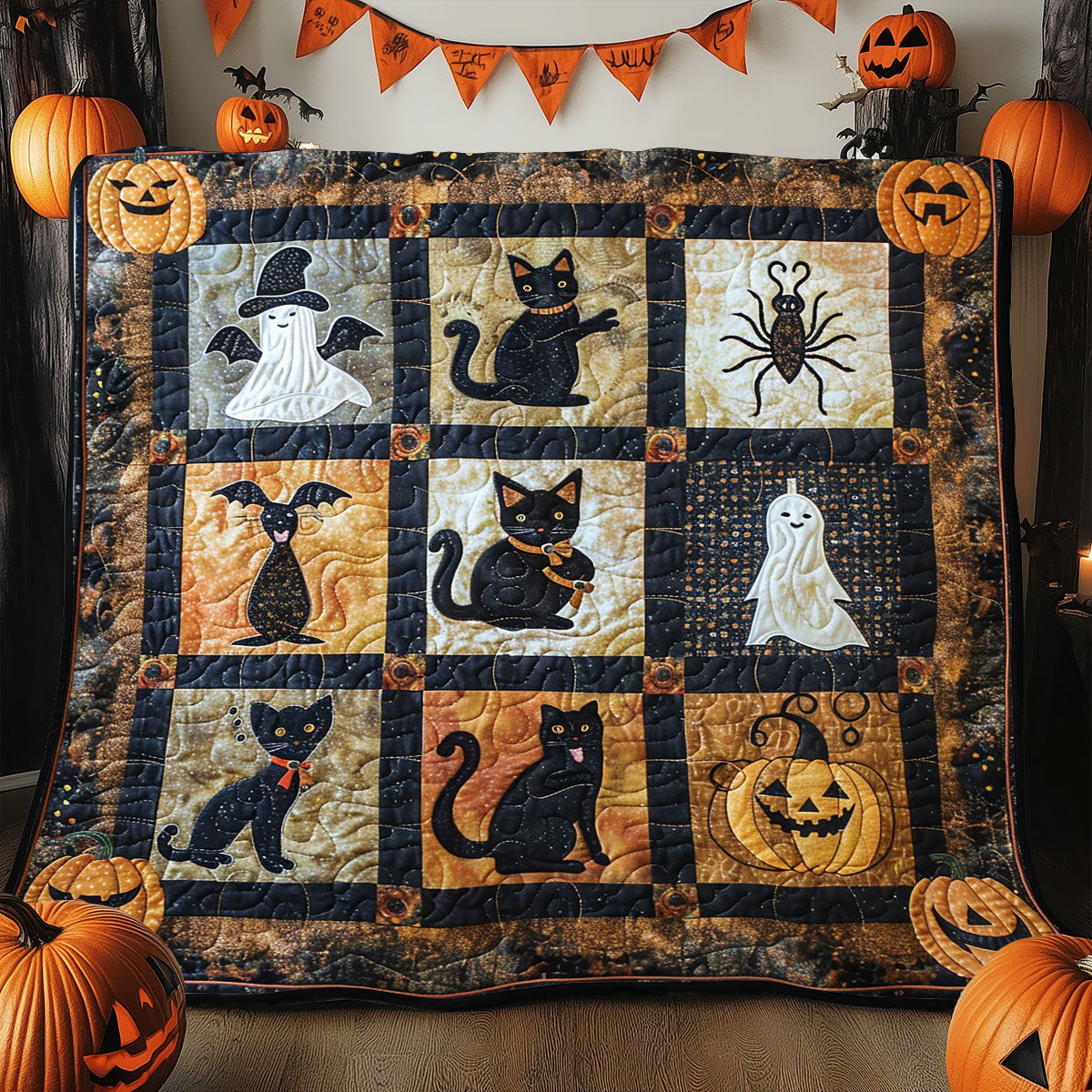 Spooky Halloween Collection SR2108034CL Quilt