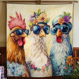 Lady Chicken WY3110029CL Quilt
