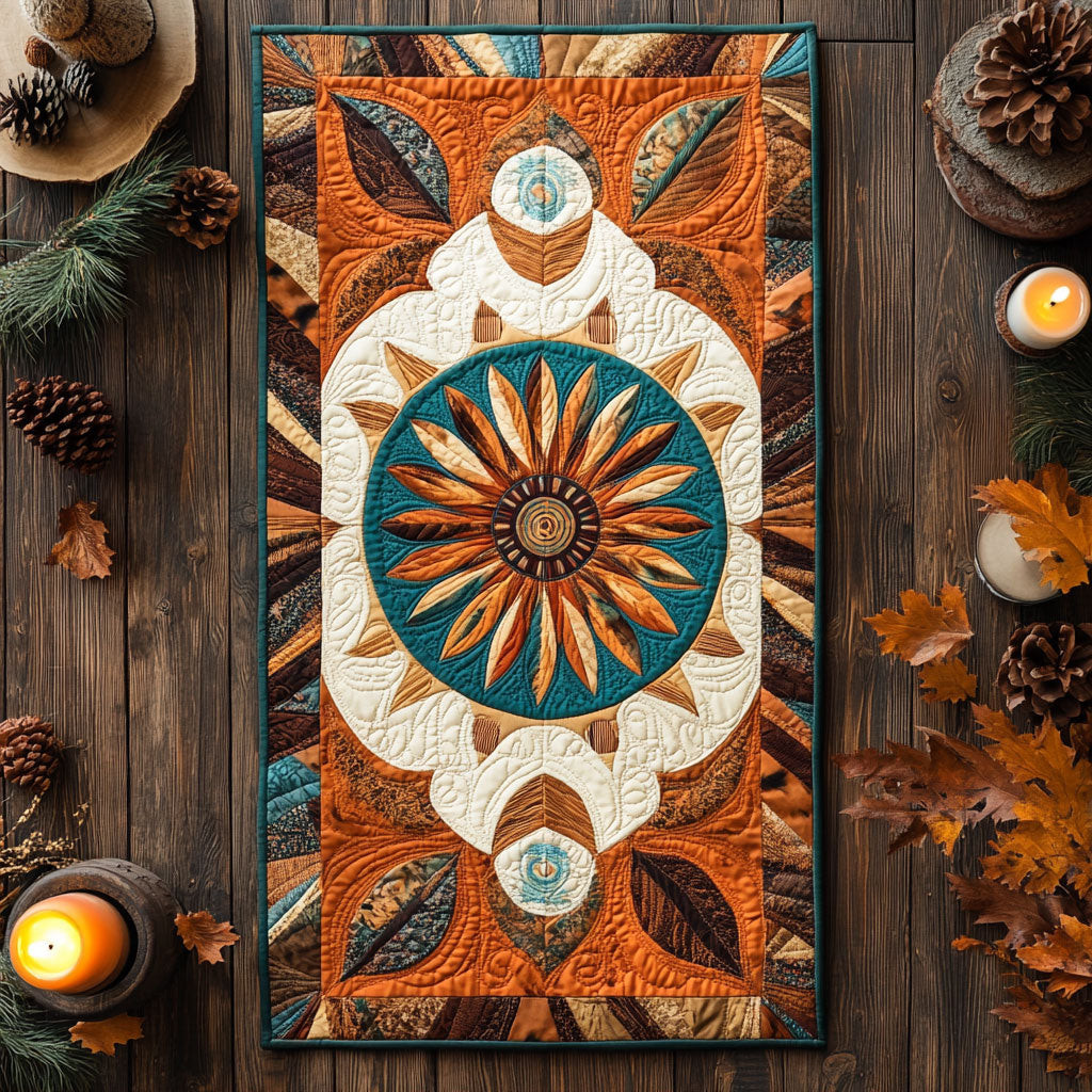 Tribal Mandala WU0303061CL Quilted Table Runner