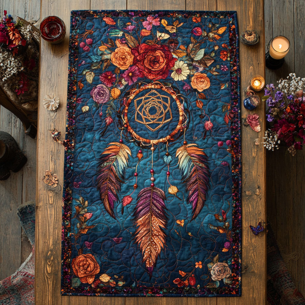 Antique Dreamcatcher WU0303053CL Quilted Table Runner