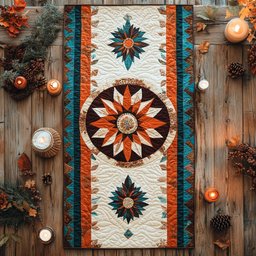 Sun Feather WX0703087CL Quilted Table Runner