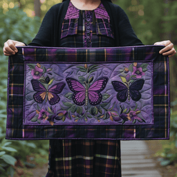 Garden Butterflies XR1009040CL Quilted Table Runner