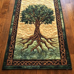 Celtic Tree Of Life WY2802041CL Quilted Table Runner