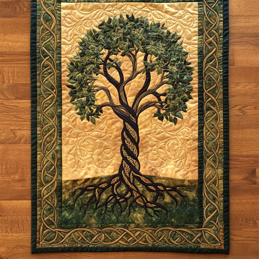 Majestic Tree Of Life WY2802049CL Quilted Table Runner
