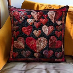Heart WJ0511035CL Quilt Pillow Case