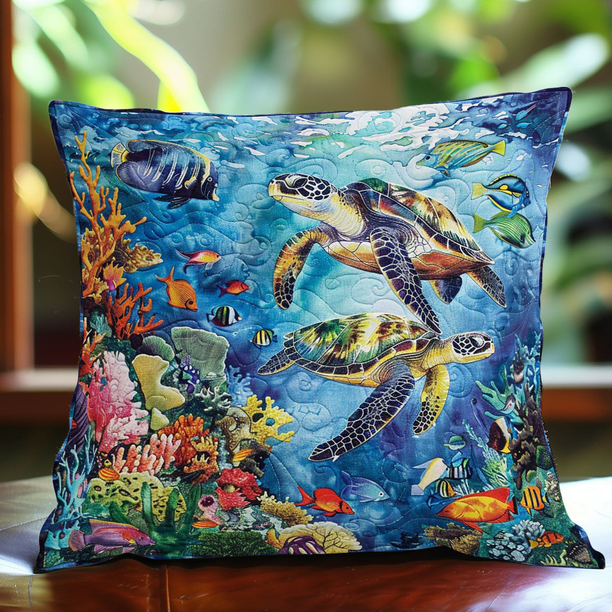 Sea Turtle WJ1309044CL Quilt Pillow Case