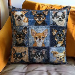 Little Chihuahua WJ2207048CL Quilt Pillow Case