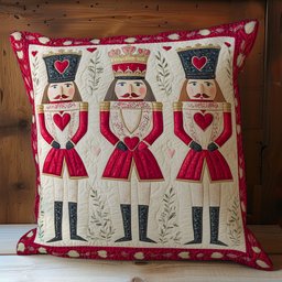 Heart Valentine Nutcracker WY0301074CL Quilt Pillow Case