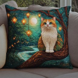 Cat Night WT0703046CL Quilt Pillow Case