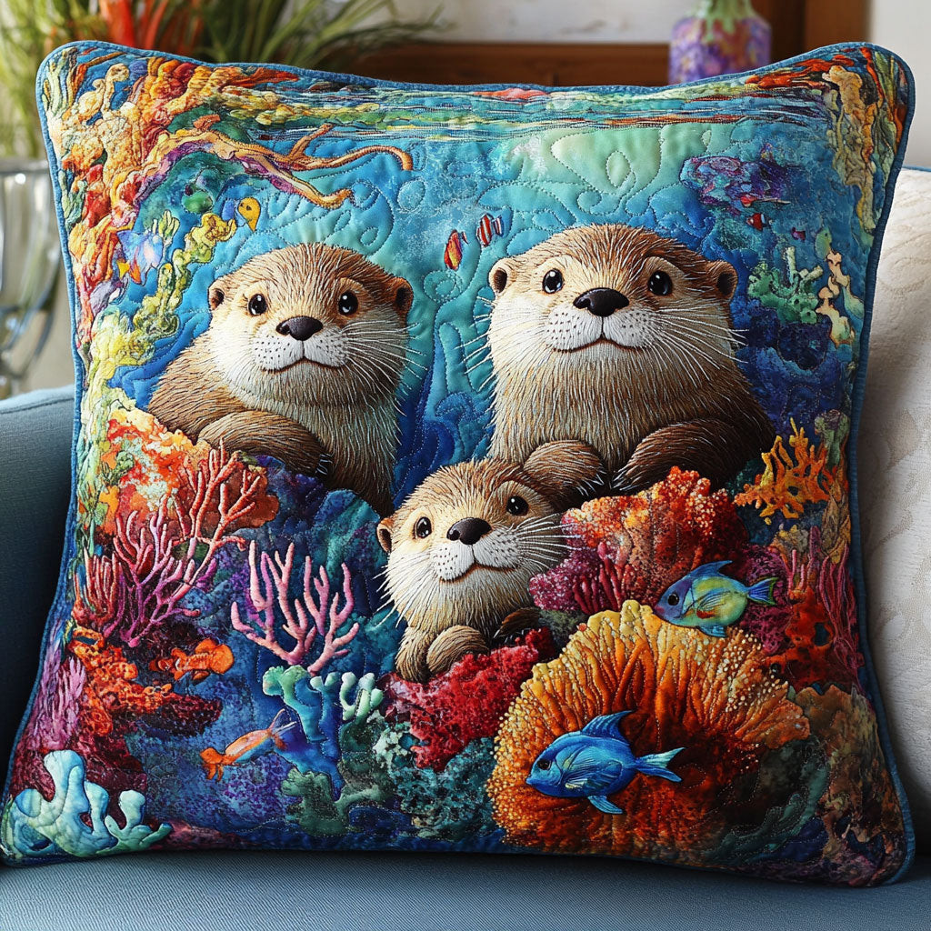 Family Otters WT0703040CL Quilt Pillow Case