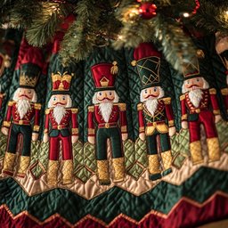 Regal Toy Soldiers Christmas Quilted Tree Skirt NCU0NT1358