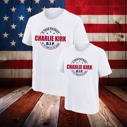 Charlie Kirk Rip A True Patriot USA Flag Shirt