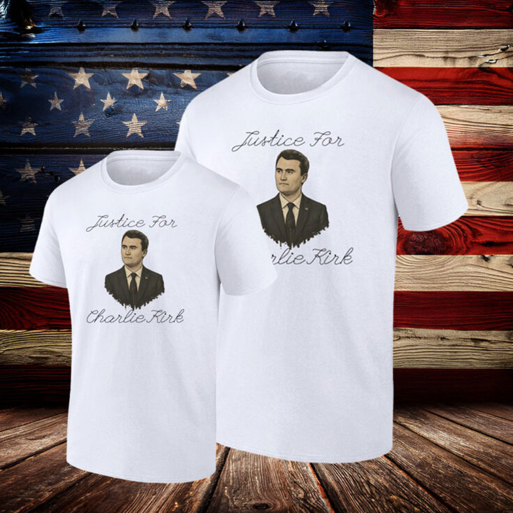 Justice for Charlie Kirk portrait shirt