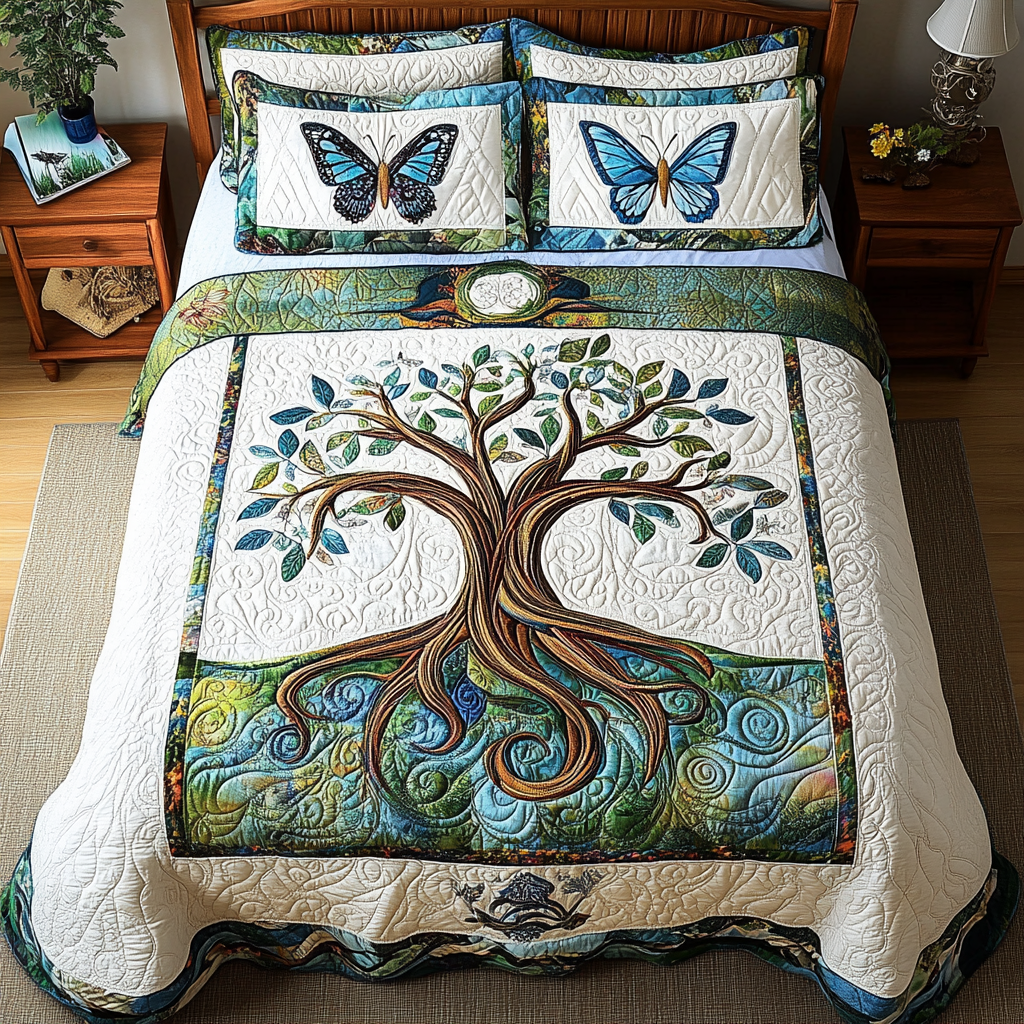 Celestial Canopy Quilted Bedding King Size Comforter Useful Gift for Mom