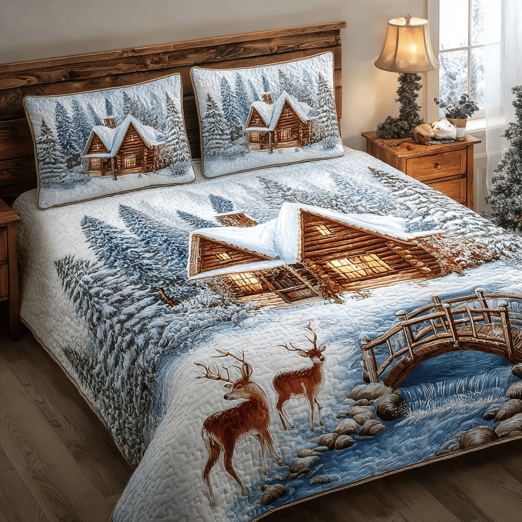 Forest Bridge Quilt Bedding Set Bedroom Sets Queen Christmas Gifts For Your Sister In Law