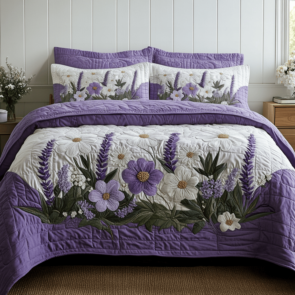 Blossom Haven Quilt Bedding Set Floral Duvet Covers King Daughter In Law Gifts