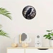 Gothic Crow Logo, Suburban, Eerily Realisic, for Home Coffee Shop, Wall Decoration Art