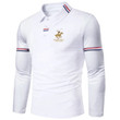 HDDHDHH Brand New Men's Business Lapel T-Shirt Led POLO Shirt Top Long Sleeve