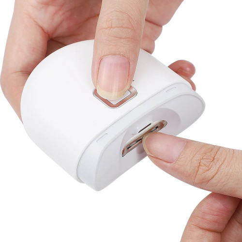 Electric Nail Clipper With LED Light Nail Trimmer