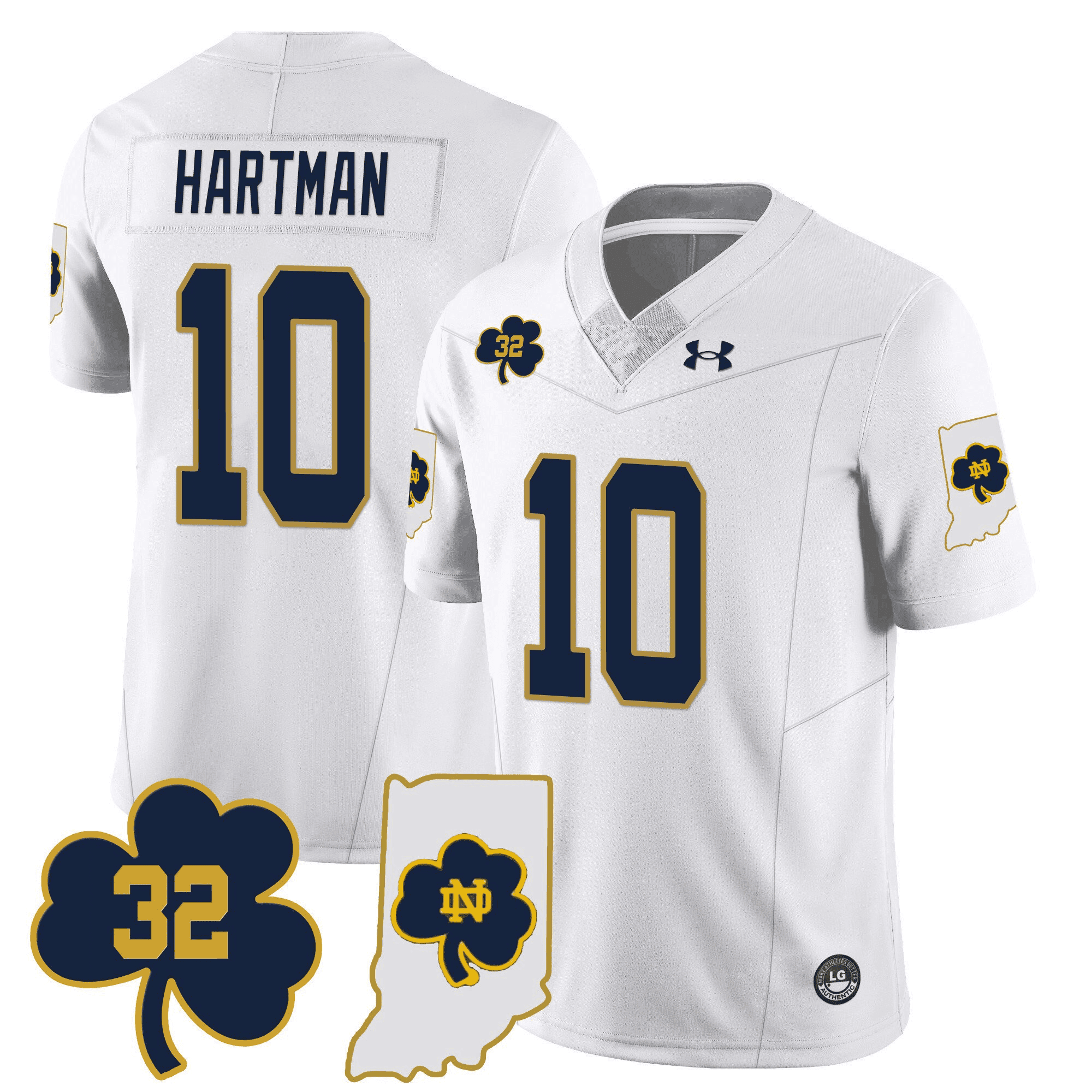 Men's Notre Dame Fighting Irish Vapor Limited Jersey - Indiana Map - All Stitched