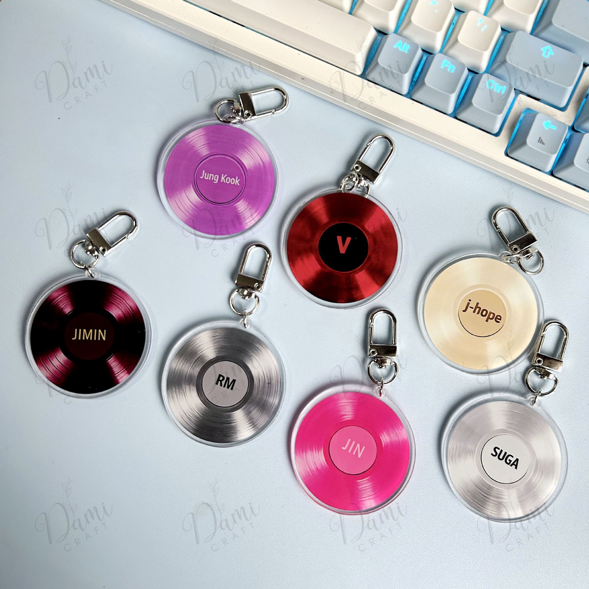 BTS Arirang Vinyl Keychain, BTS Mini Album Keyring, Kpop BTS Member Ke ...